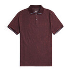 Washed Jersey Short Sleeve Polo // Purple (3XL)