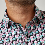 Zebras Short Sleeve Shirt // Black (S)