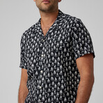 Sailboats Short Sleeve Shirt // Black (S)