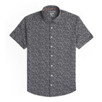 Dice Short Sleeve Print Shirt // Black (M)