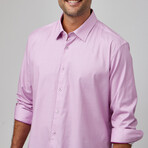 Micro Accent Dot Print Shirt // Lavender (XL)