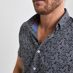 Dice Short Sleeve Print Shirt // Black (M)