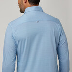 Hourglass Geo Print Drytouch Shirt // Blue (XL)