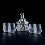 Fallout Brotherhood of Steel // 5-Piece Whiskey Decanter Set With Glasses