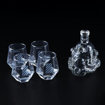 Fallout Brotherhood of Steel // 5-Piece Whiskey Decanter Set With Glasses