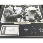 Roger Staubach / Tom Landry Signed Framed 16x20 Cut JSA PSA COA W/ 16x Cowboys