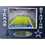 Dallas Cowboys Texas Stadium Authentic Game Used Turf Framed Collage