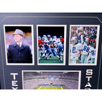 Dallas Cowboys Texas Stadium Authentic Game Used Turf Framed Collage