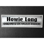 Howie Long Autographed Oakland Los Angeles Raiders 16x20 Framed Photo
