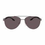 Men's // Prada Sport PS54TS 5AV3M1 Aviator Sunglasses // Gunmetal + Grey Gradient Lenses