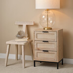 Briar 3 Drawer Side Table