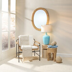 Round Wood Accent Table