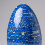 Genuine Polished Lapis Lazuli Egg with acrylic display stand