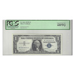 1957 B $ 1 Silver Certificate EXTREMLY HIGH GRADE PCGS 68 PPQ SUPERB GEM NEW # 224