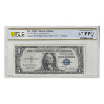1935 C $ 1 Silver Certificate HIGH GRADE PCGS 67 EPQ # 866