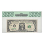 1995 $ 1 Federal Reserve Cleveland ERROR MISSING BACK PRINTING BACK # 391