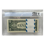 2001 STAR $ 1 Federal Reserve Philadelphia PACK GRADED 65 PPQ 65 PPQ LOW SERIAL AND LUCKY SERIAL NUMBER 888
