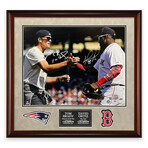 Tom Brady & David Ortiz // Autographed Photograph + Ortiz Inscription + Framed
