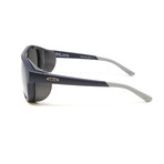 Men's Alpha 2 in 1 Aviator Polarized Sunglasses // Matte Navy + Graphite