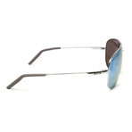 Men's Windspeed XL Aviator Metal Sunglasses // Guntmetal + Blue Water