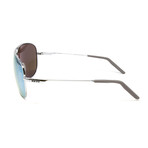 Men's Windspeed XL Aviator Metal Sunglasses // Guntmetal + Blue Water