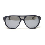 Men's Alpha 2 in 1 Aviator Polarized Sunglasses // Matte Navy + Graphite