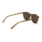 Women's Kendall  Horn Polarized Sunglasses Lens // Amber + Gold Mirror
