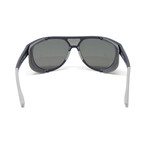 Men's Alpha 2 in 1 Aviator Polarized Sunglasses // Matte Navy + Graphite