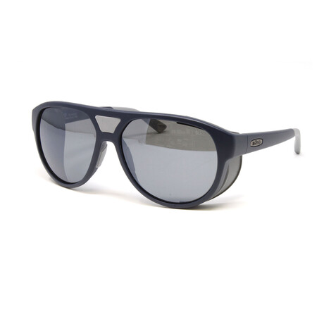 Men's Alpha 2 in 1 Aviator Polarized Sunglasses // Matte Navy + Graphite