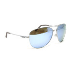 Men's Windspeed XL Aviator Metal Sunglasses // Guntmetal + Blue Water