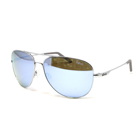 Men's Windspeed XL Aviator Metal Sunglasses // Guntmetal + Blue Water