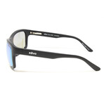 Unisex Genesis Black Sport Wrap Interchangeable Polarized Sunglasses // Black