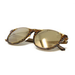 Women's Kendall  Horn Polarized Sunglasses Lens // Amber + Gold Mirror