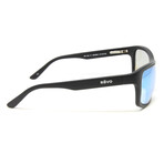 Unisex Genesis Black Sport Wrap Interchangeable Polarized Sunglasses // Black
