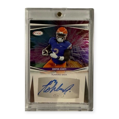 Ashton Jeanty // 2025 Sage Autograph // Rookie Card