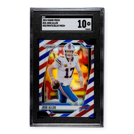Josh Allen // 2024 Panini Prizm Red/White/Blue Prizm // SGC 10 Gem Mint
