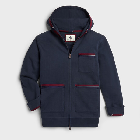 Cricket Zip-Up Hoodie // Navy (S)
