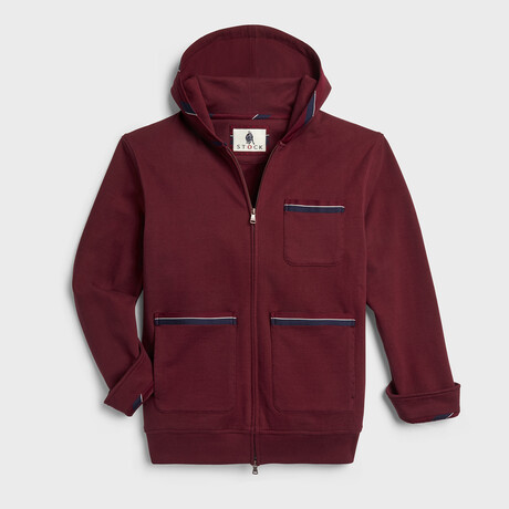 Cricket Zip-Up Hoodie // Burgundy (S)