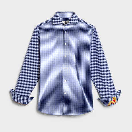 Pinup Button-Up Shirt // Blue (S)