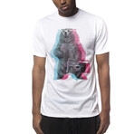 Boombox Bear T-Shirt // White (2XL)