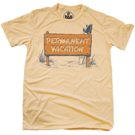 Permanent Vacation T-Shirt // Triblend Gold (S)