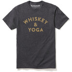 Whiskey & Yoga T-Shirt // Charcoal (L)
