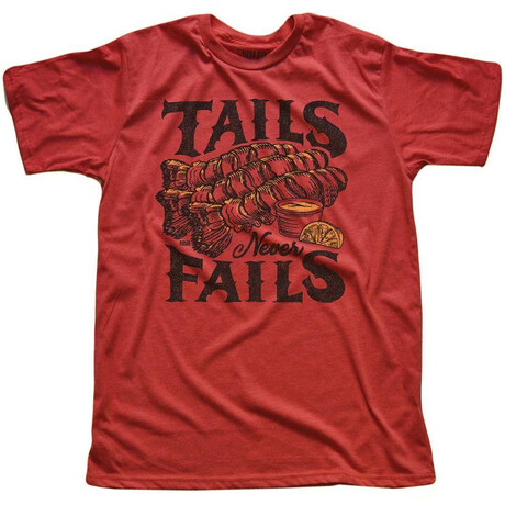Tails Never Fails T-Shirt // Red (S)