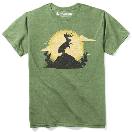 Jackalope T-Shirt // Triblend Kelly (S)