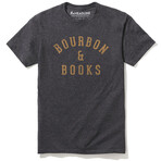 Bourbon & Books T-Shirt // Charcoal (L)