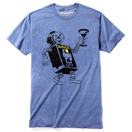 Binge Bot T-Shirt // Triblend Royal (S)