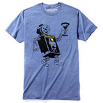 Binge Bot T-Shirt // Triblend Royal (XL)