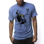 Binge Bot T-Shirt // Triblend Royal (XL)
