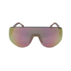 Carrera // Unisex // Multilayer Shield Sunglasses // Black + Rose Gold