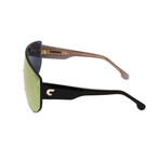 Carrera // Unisex // Multilayer Shield Sunglasses // Black + Rose Gold